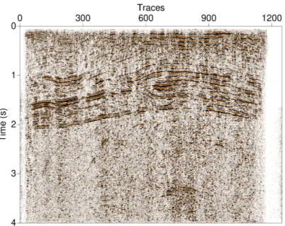 Figure 7 – Stacked seismic section after MPD+SVD filter application.