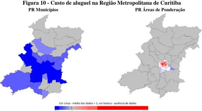 Figura 11 - Custo de aluguel na Região Metropolitana de Belém 