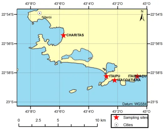 Figure 1 – Location of the sampling sites.