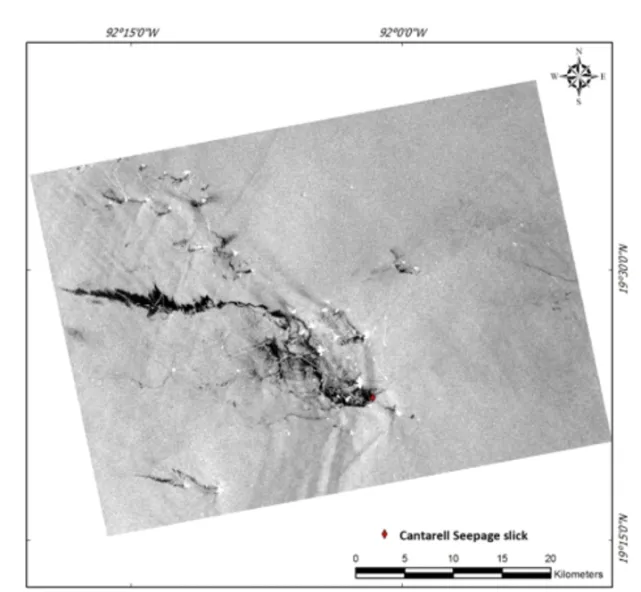 Figure 6 – RADARSAT-2 image with VV type polarization in ID#04, FQ15W, acquired on March 1, 2011, at 00:16:08 GMT (Source: LabSAR, 2016).