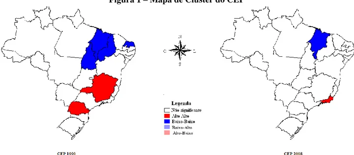 Figura 1 – Mapa de Cluster do CEP 