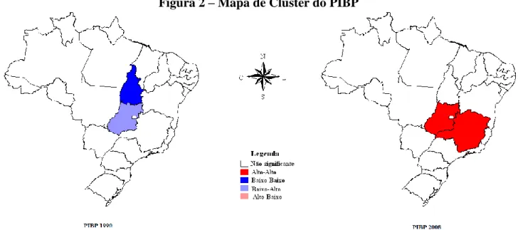 Figura 2 – Mapa de Cluster do PIBP 