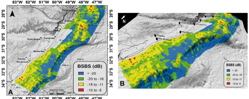 Figure 5 – Overview (A) and detail (B) of BSBS map generated for the PB.