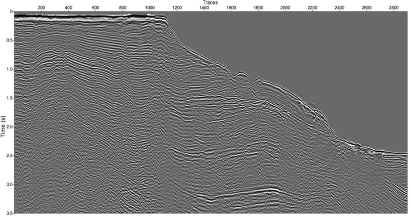 Figure 6 – Stacked section after applying the MPAPD.