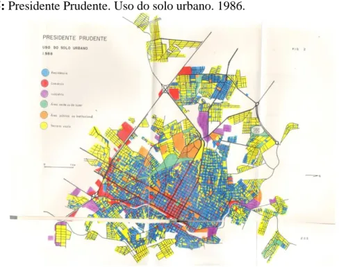 Figura 6: Presidente Prudente. Preço do solo urbano. Média da cidade. 1975-1989. 