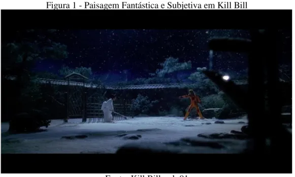 Figura 1 - Paisagem Fantástica e Subjetiva em Kill Bill  