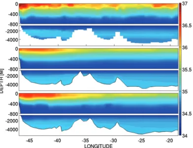 Figure 4 – Mean (from 2004 to 2009) SSH (in meters) for the high-resolution 1/12 degree simulation.