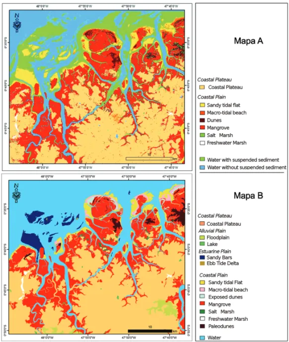 Figure 3 – (A) Supervised rating/classification of the environments (B) reclassification of the environments of Figure 3A.