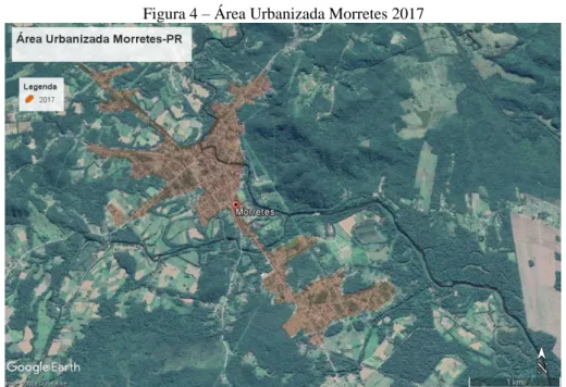 Figura 4 – Área Urbanizada Morretes 2017