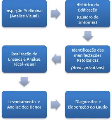 Figura 4 – Organograma que representa o esquema da metodológico utilizado para a inspeção