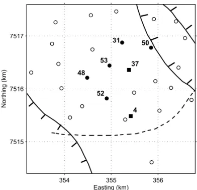 Figure 1 shows part of the structural map of the Namorado field.