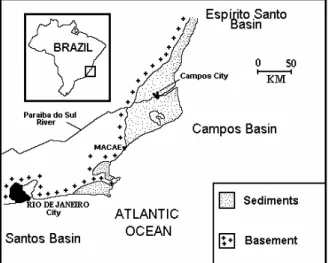 Figure 1 – Location of survey area (modified from Carrasquilla et al., 1999).