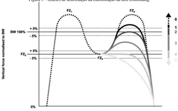 Figura 1 – Gráfico de distribuição da classificação da Ben Lomonding 