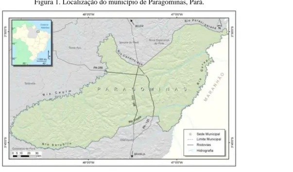 Figura 1. Localização do município de Paragominas, Pará. 