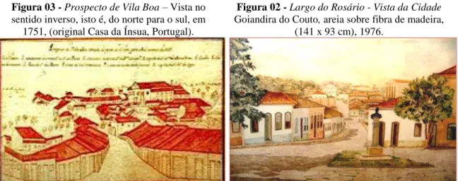 Figura 03 - Prospecto de Vila Boa – Vista no  sentido inverso, isto é, do norte para o sul, em 