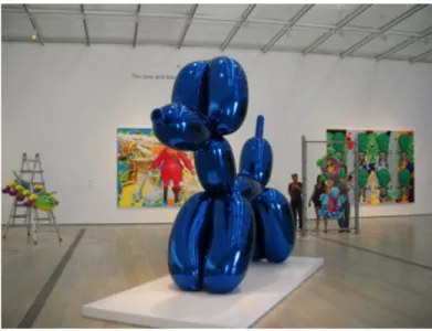 Figura 5: Ballon Dog azul, em exposição no Whitney Museum of American Art. 