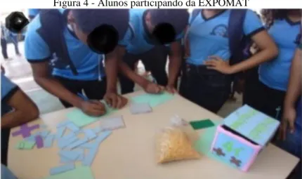 Figura 4 - Alunos participando da EXPOMAT 