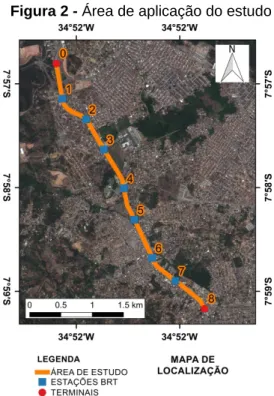 Figura 2 - Área de aplicação do estudo 