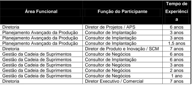 Figura 4 – Perfil dos participantes da pesquisa