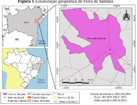Figura 1-Localização geográfica de Feira de Santana 
