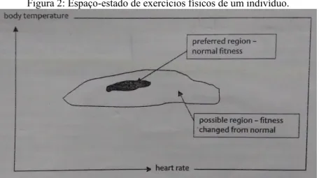 Figura 2: Espaço-estado de exercícios físicos de um indivíduo. 