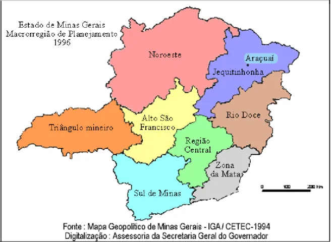 Fig. 01 - Localização do município de Araçuaí 