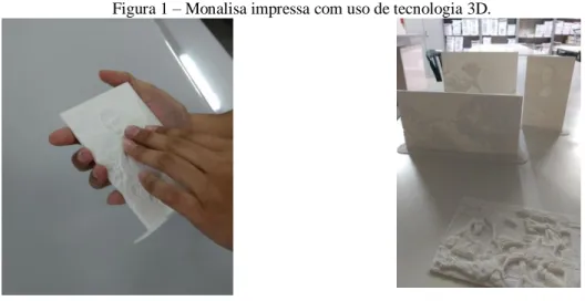 Figura 1 – Monalisa impressa com uso de tecnologia 3D. 