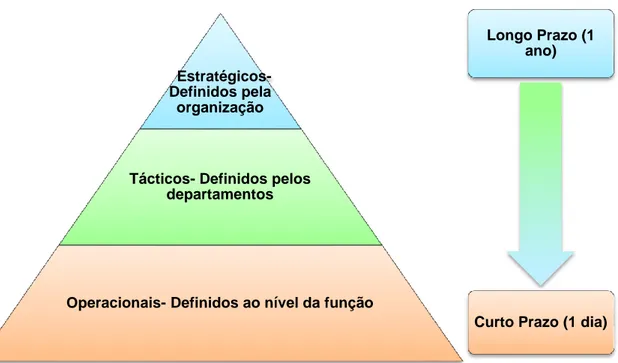 Figura 4 – Hierarquia dos objetivos nas empresas ou organizações