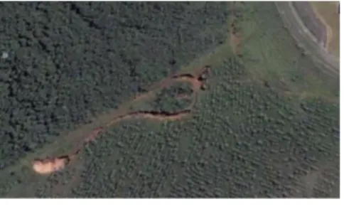 Figura 3. Vista aérea da erosão em 2006.  