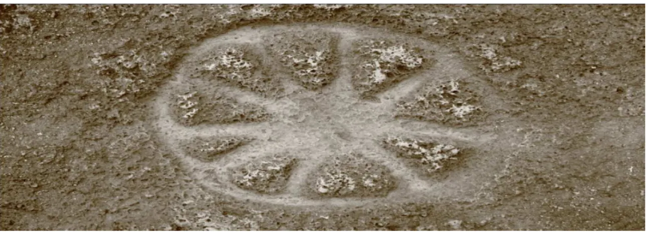 Figura 01: Petroglifo do sítio Fazenda Moutinho, situado em Ladário, MS.