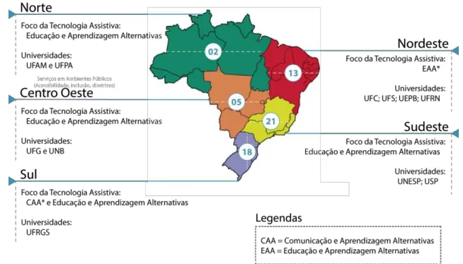 Figura 3: Mapeamento geográfico dos artigos encontrados na pesquisa. Crédito: Renan Carvalho