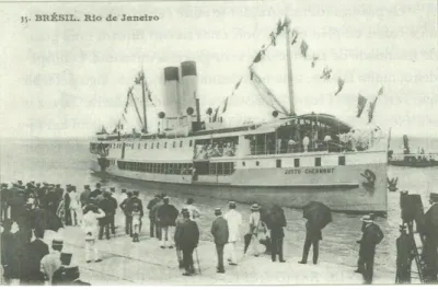 Fig. 2: O navio “Justo Chermont”, no qual Ferreira de Castro viajou de Belém para Manaus  e para o seringal Paraíso