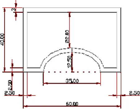 Figura 3 – Especificação das dimensões da caixa térmica 