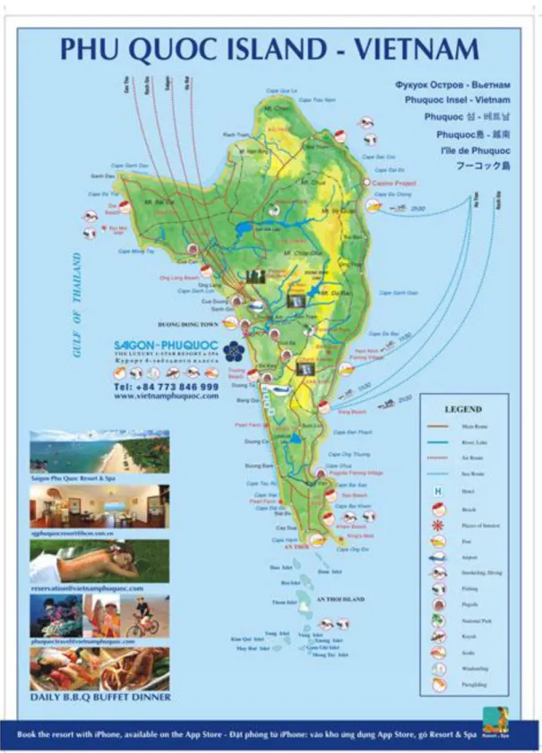 Figure 4: Phu Quoc tourist map 