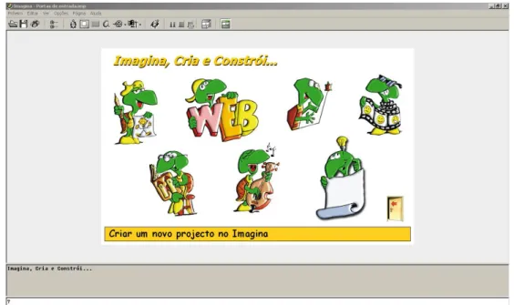 Figura 1. Ecrã de computador da opção ―Criar um novo projecto no Imagina‖. 