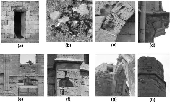 Figure 2.12.  Details of current condition of the church from the inspection carried out by (Lourenço &amp; 