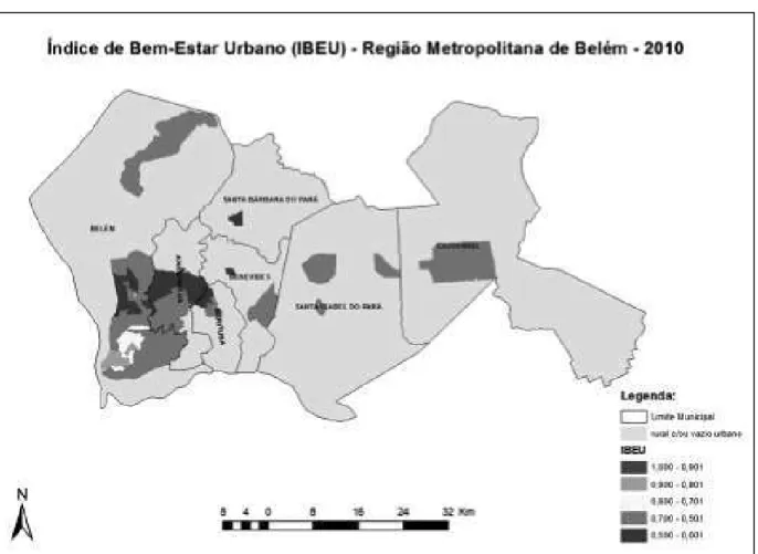 Figura 2. Ilustração de metrópoles com piores condições de bem-estar urbano