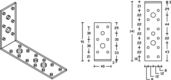 Figura 6 – Chapa metálica para ligação entre o primeiro toro e a base de fundação 