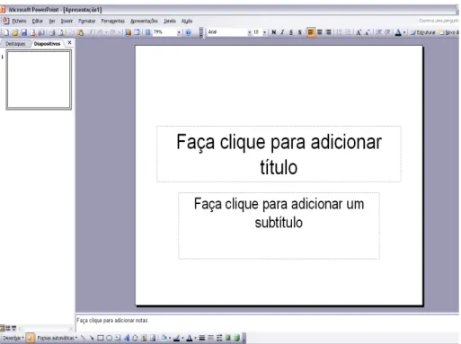 Figura   4.   Interface   do   Microsoft   PowerPoint.   