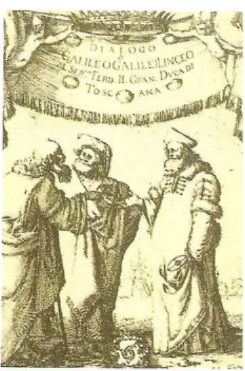 Figura 2 – Capa do livro “Diálogos acerca de Duas Novas”, onde Galileu apresentou em 1638 as suas  ideias acerca do movimento dos corpos (M1, p
