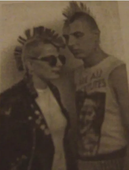 Fot. 2.3 – Casal de punk reflecte os acontecimentos sociais da década de 70. (Polhemus, Ted