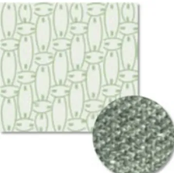 Figura 2.1. Desenho têxtil com efeito de riscado diagonal de uma sarja. 