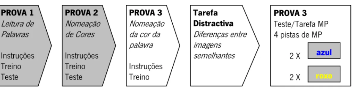 Figura 6. Sequência do procedimento experimental do estudo 2 