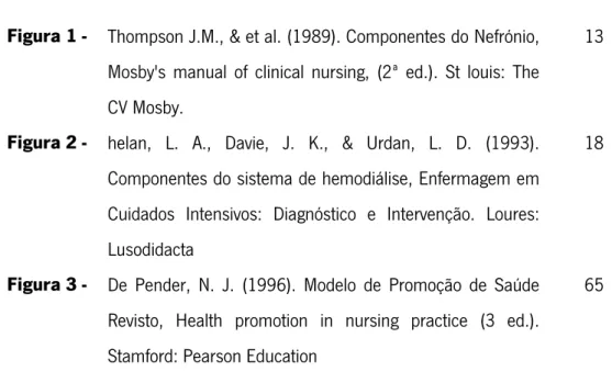 Figura 1 -  Thompson J.M., &amp; et al. (1989). Componentes do Nefrónio,  Mosby's manual of clinical nursing, (2ª ed.)