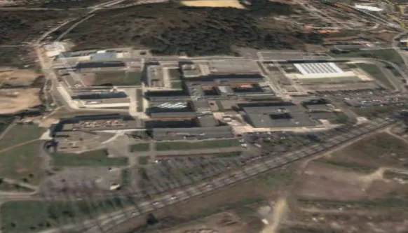 Figura 6 - Modelação Digital do Terreno (Campus de Gualtar segundo a aplicação Google  Earth 10  mostrando a inclinação do terreno) 