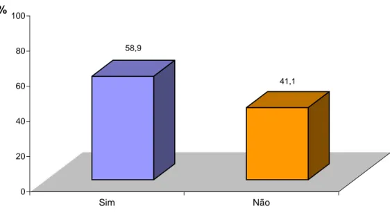 Gráfico 8. Percentagem da amostra com disciplina de Informática no curso superior 