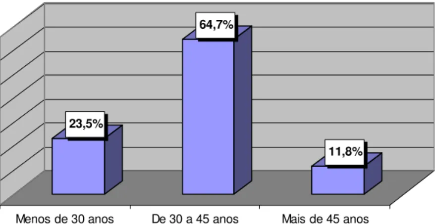 Gráfico 2 - Dados relativos à idade 