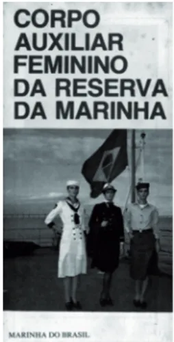 Figura  1  -  Folder  de  divulgação  do  concurso  para o Corpo Auxiliar Feminino da Reserva da  Marinha