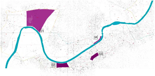 Fig. 04: Mapa com Parques Urbanos existentes no Vale do Rio Poti. 