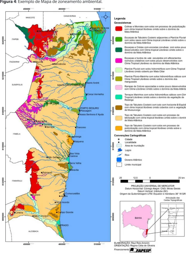 Figura 4: Exemplo de Mapa de zoneamento ambiental. 